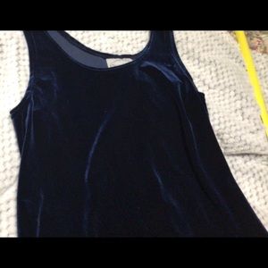 Dark blue velvet dress, size 8
